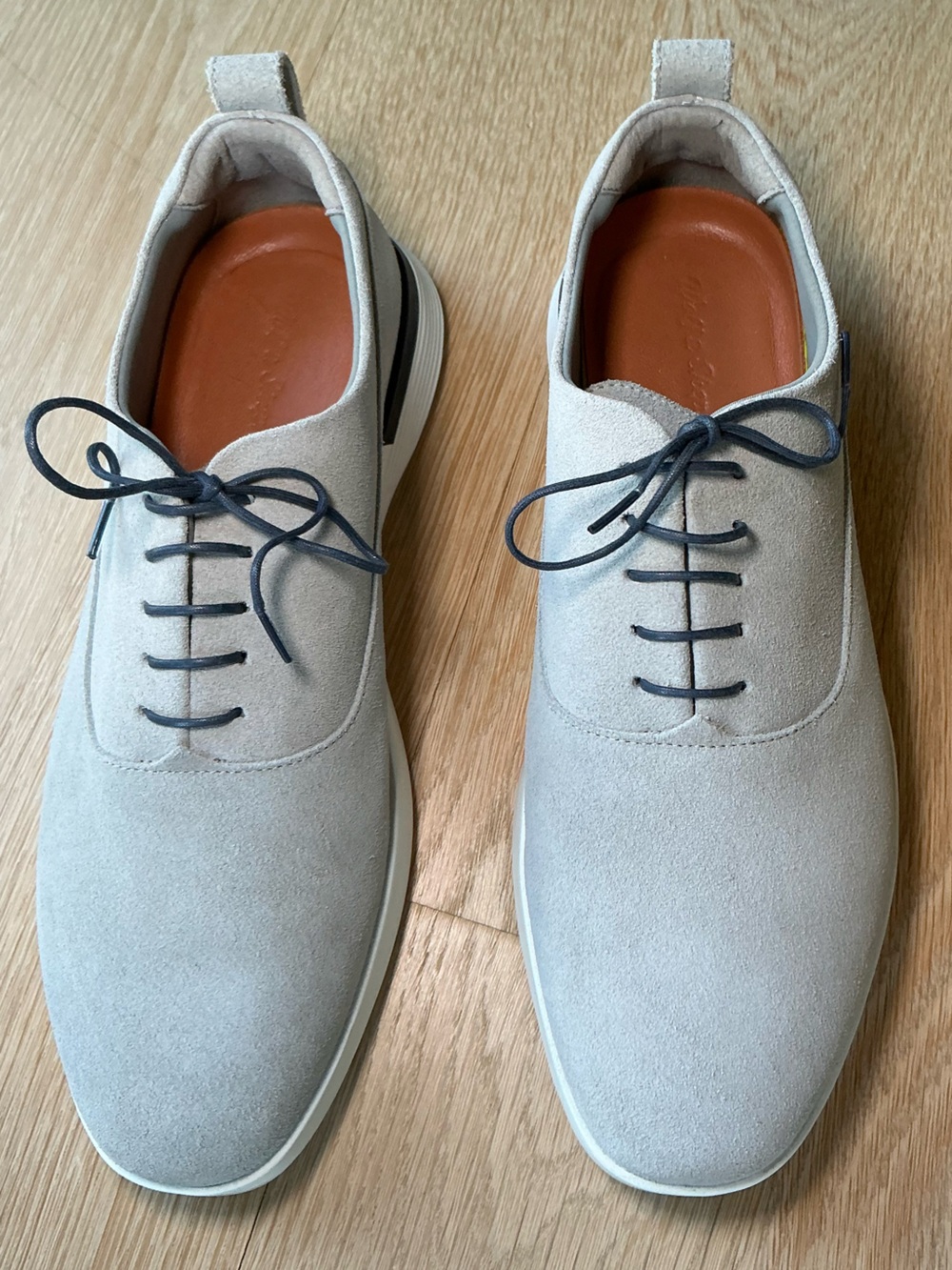 Wolf & Shepherd Crossover Longwing Men’s Gray Suede Oxford Lace Shoe Size 9.5